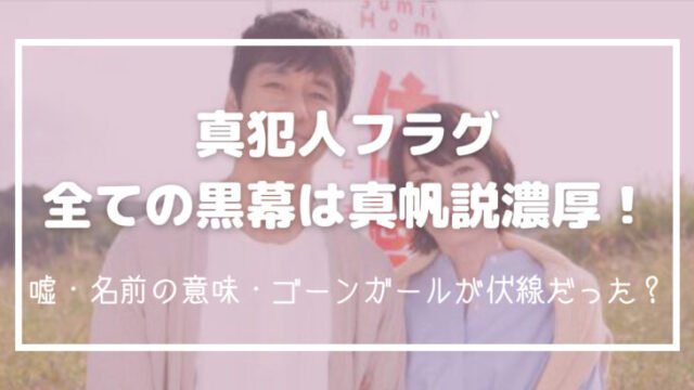 真犯人フラグ犯人は真帆?